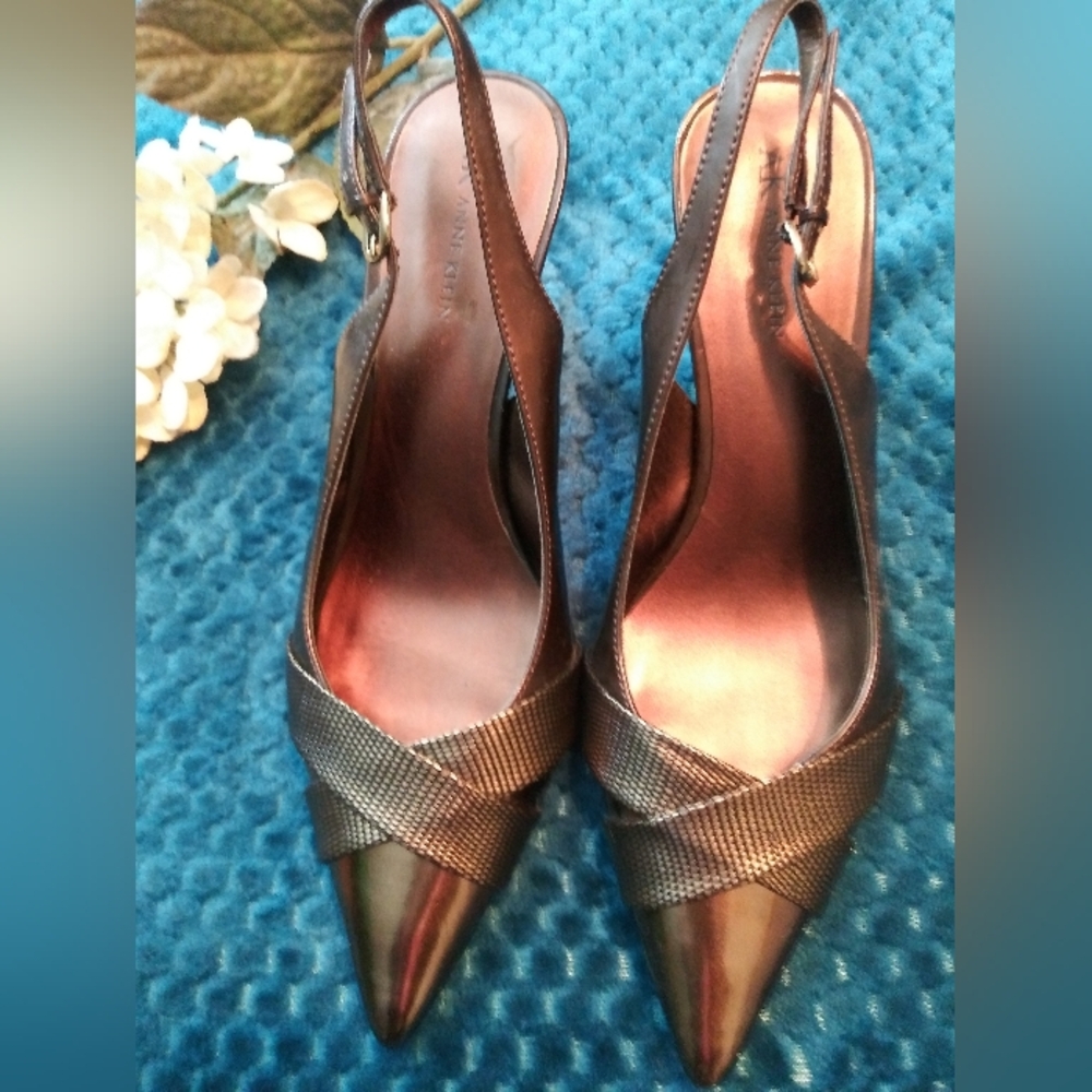 Anne Klein Metallic Heels - Picture 2 of 6